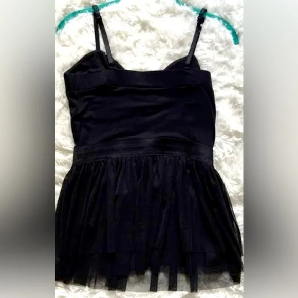 Balera Black Corset Peplum Top Tulle Punkcore Ballerinacore Goth Sexy CHP 2 XS - Picture 7 of 12